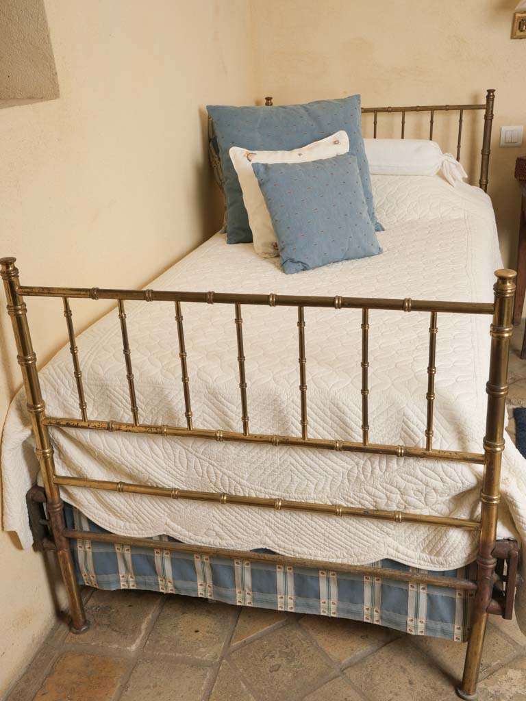 Pair of Single Brass Bedframes - Napoleon III