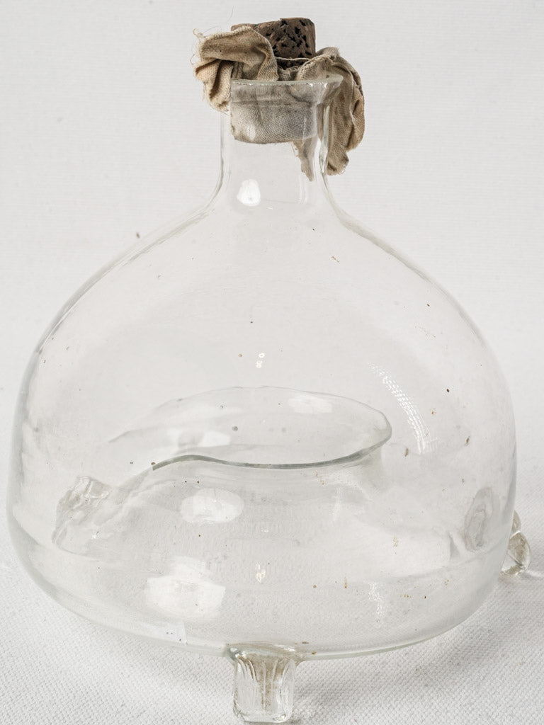Handcrafted clear glass decorative piece  