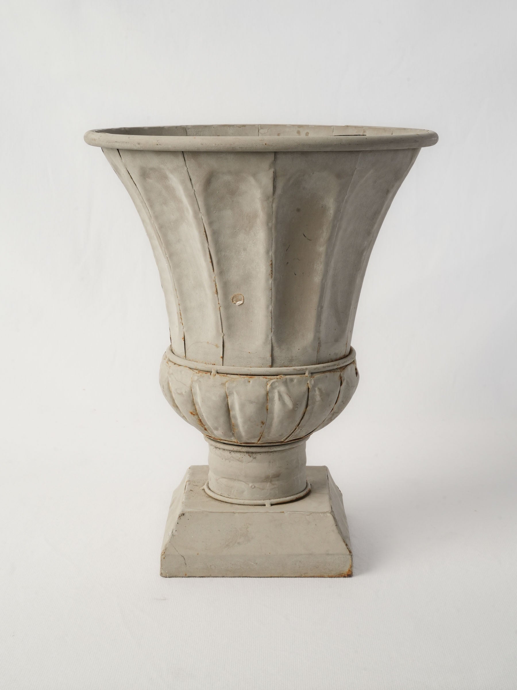 Elegant flared zinc urn  