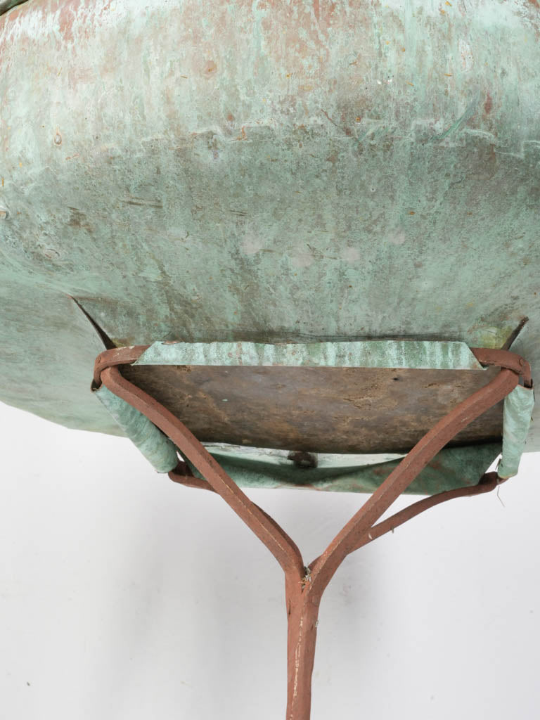 Aged oxidized French planter