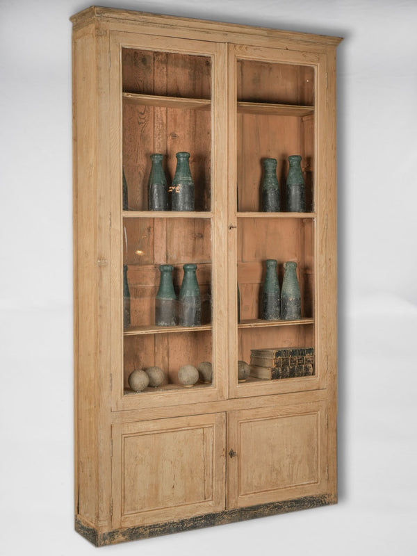 Antique French pine bookcase