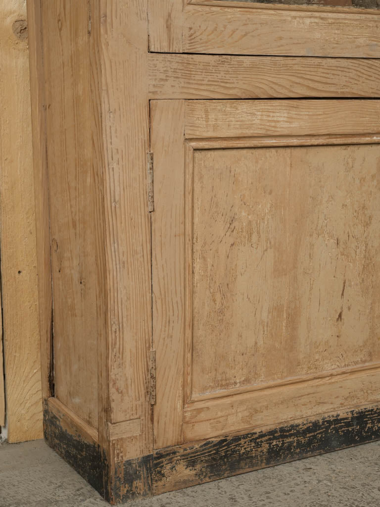French rustic antique pine cabinet