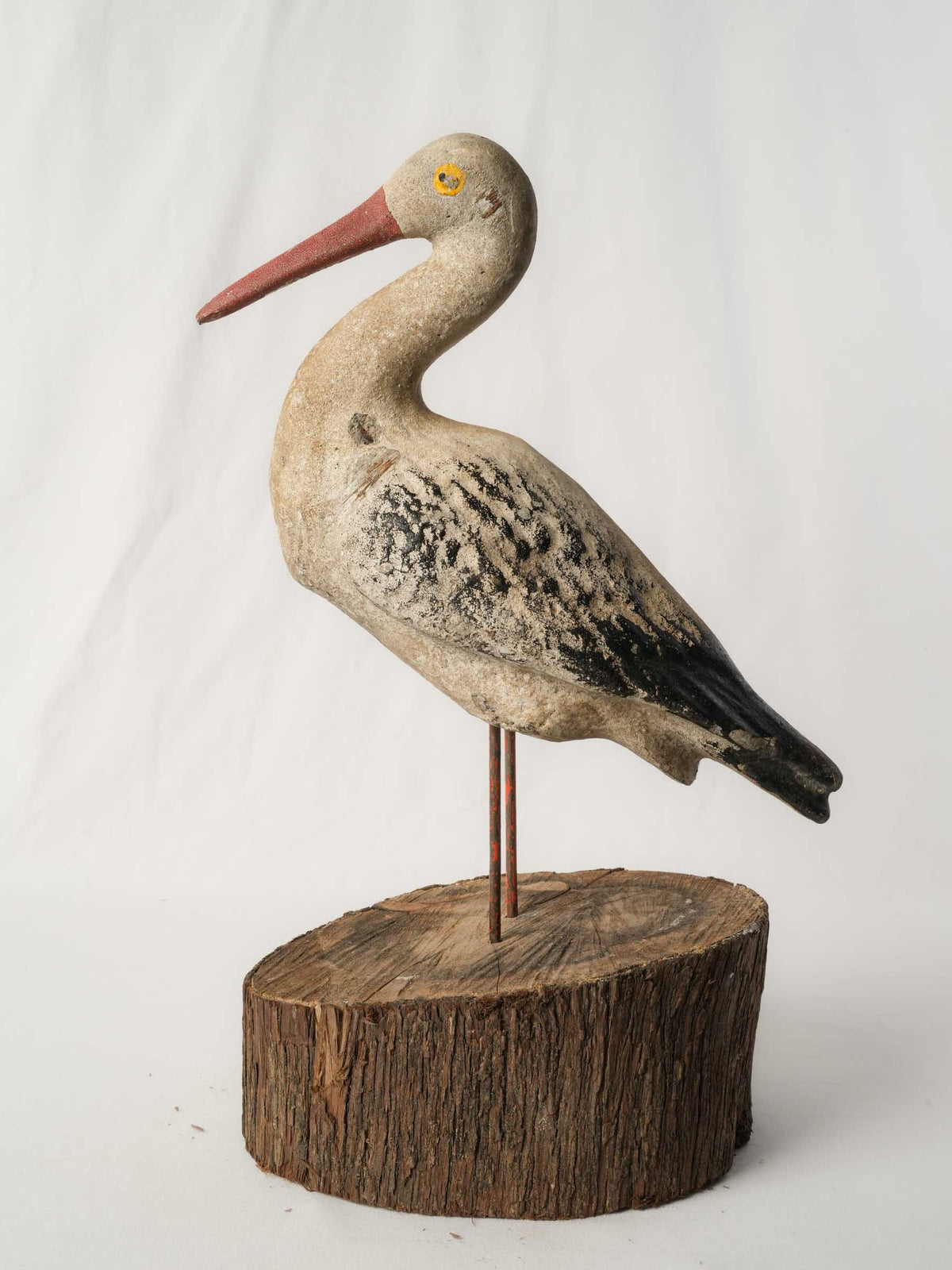 Expressive Naïve Style Garden Stork