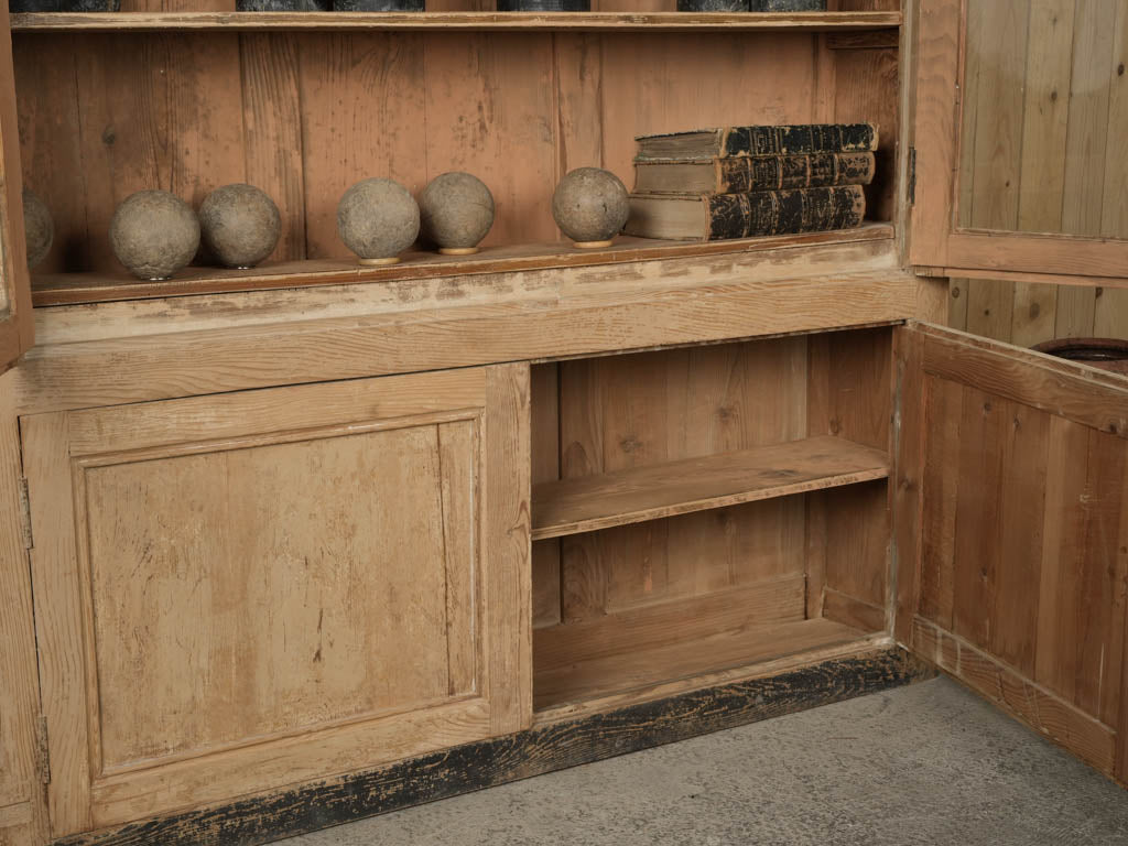 Distinctive yellow-painted vitrine storage