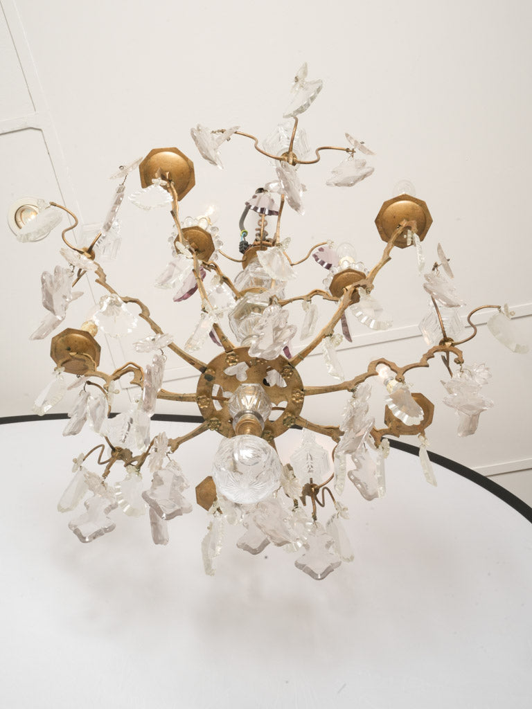Majestic old-world crafted bronze chandelier