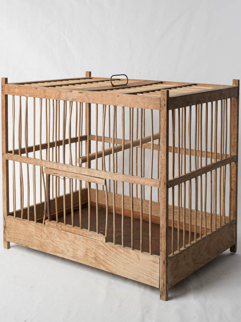 Weathered wood decorative cage  