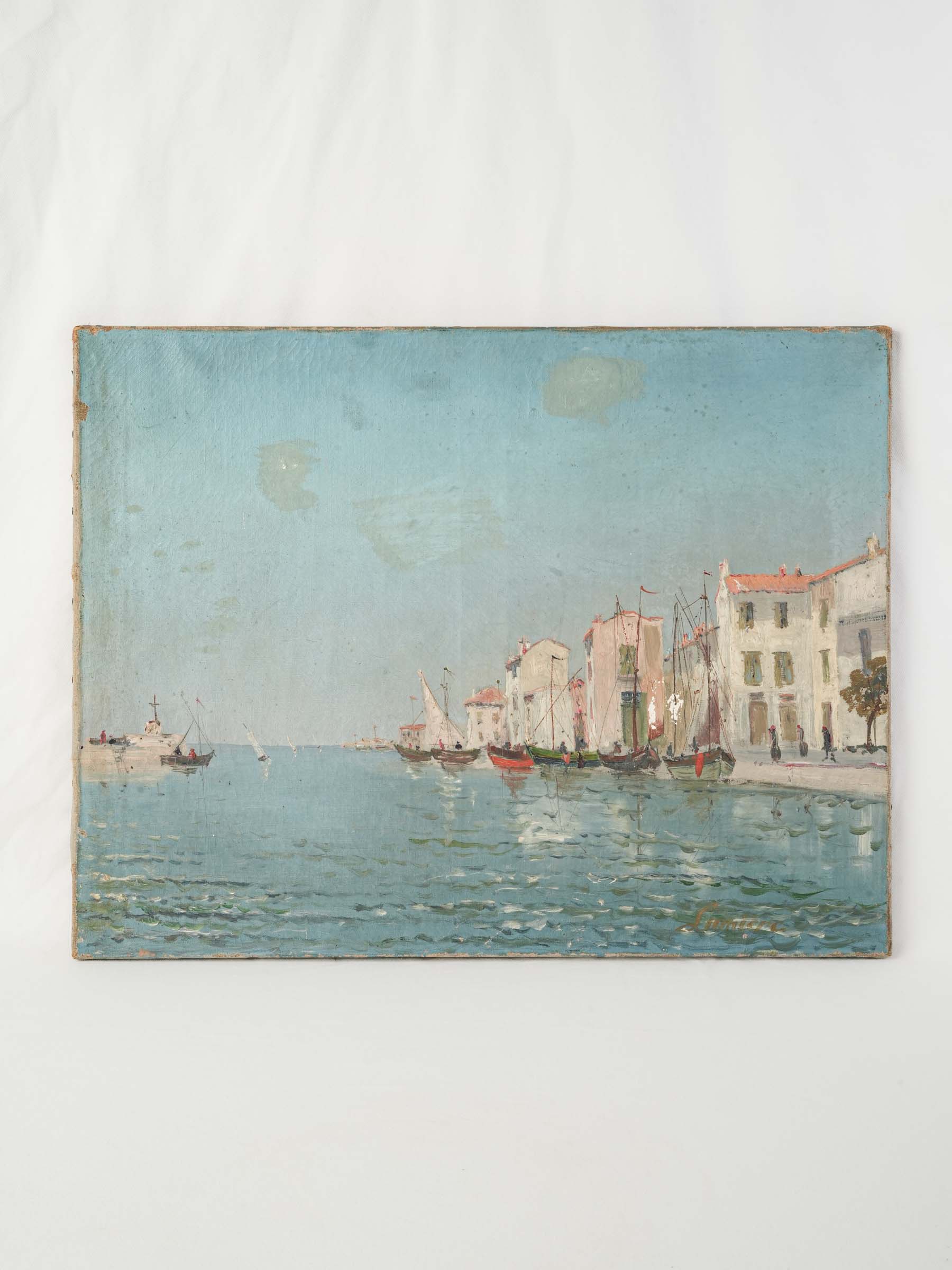 Antique French canvas painting