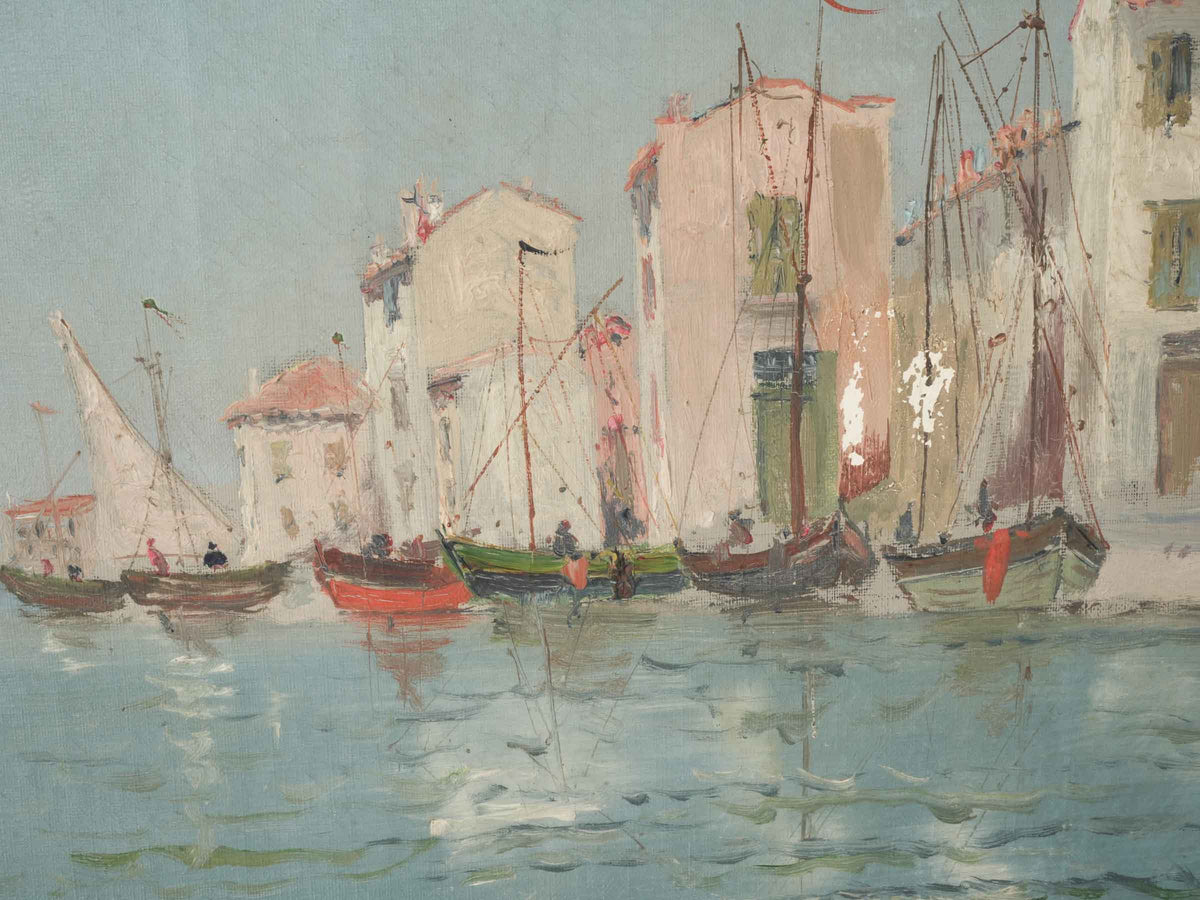 Luminous blue sky coastal scene