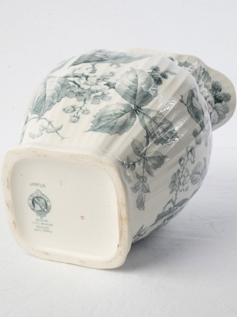 Softly paneled English jug
