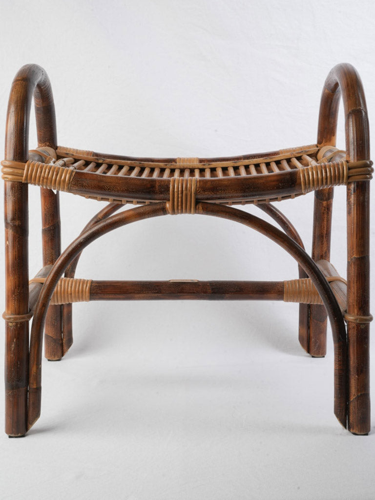 Sculptural coastal craft style bench