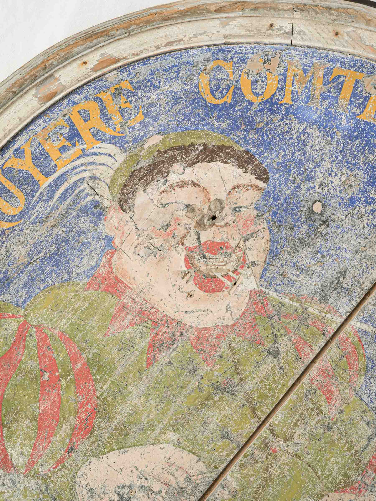 Weathered early 20th-century board sign  
