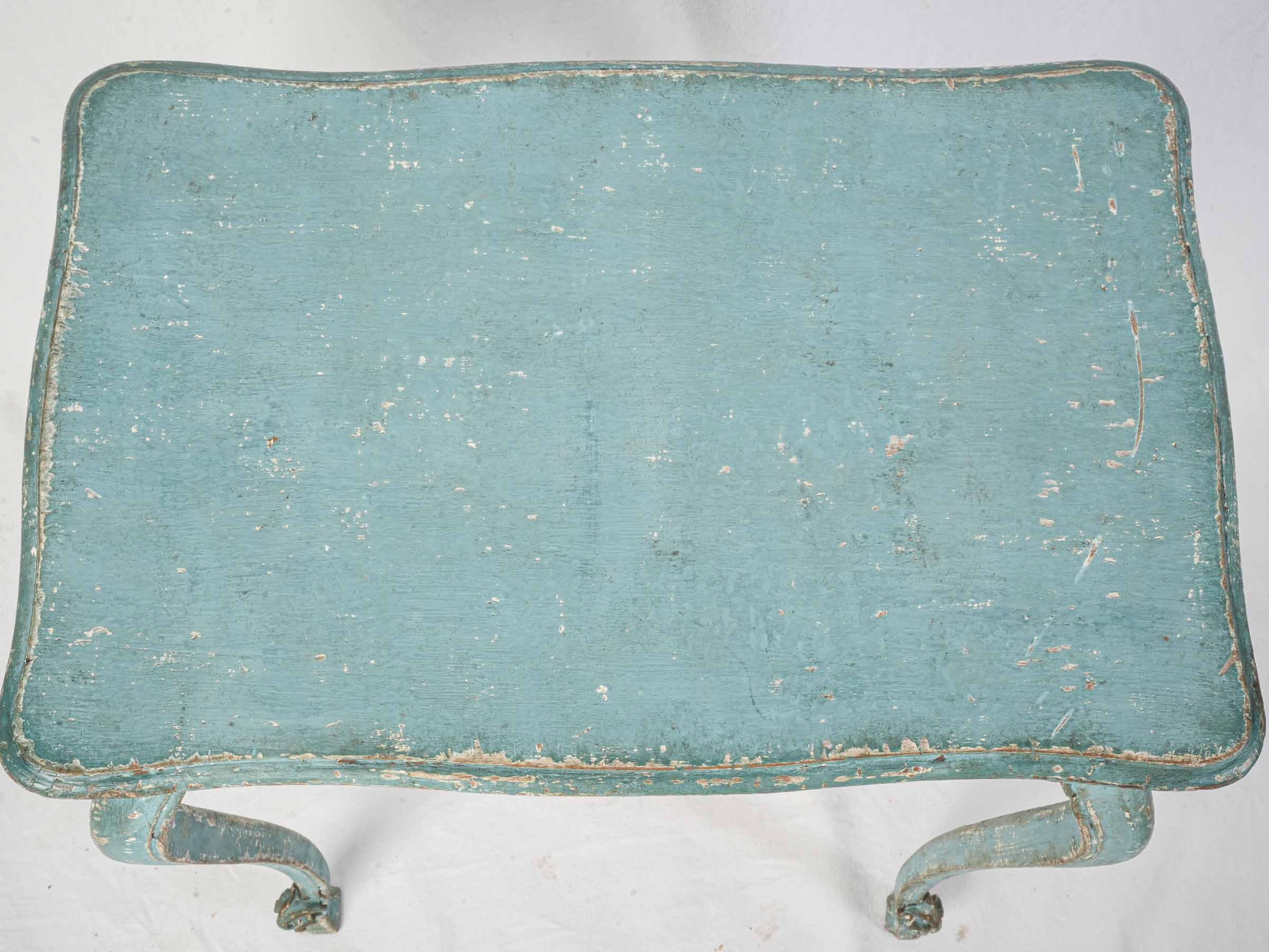 Historical aged wooden side table  