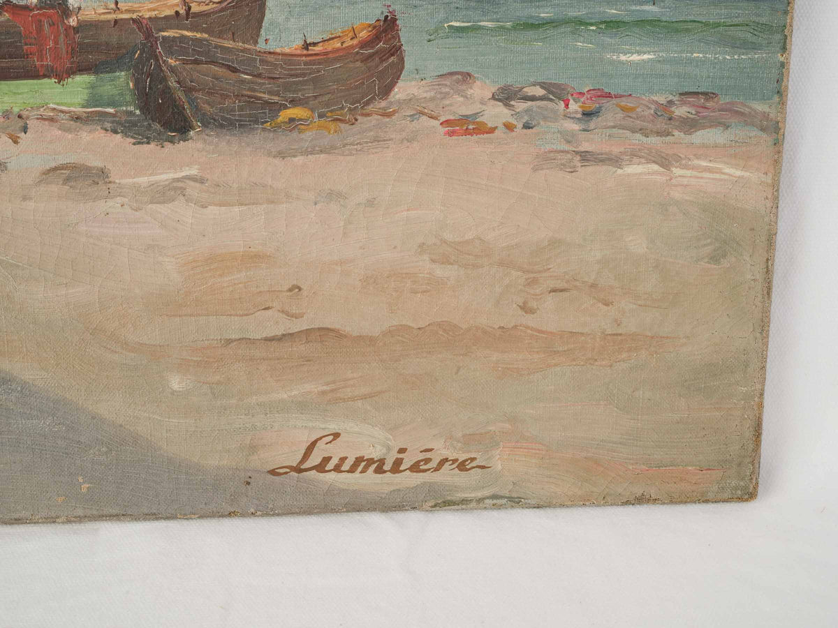 Weathered vibrant coastal composition  