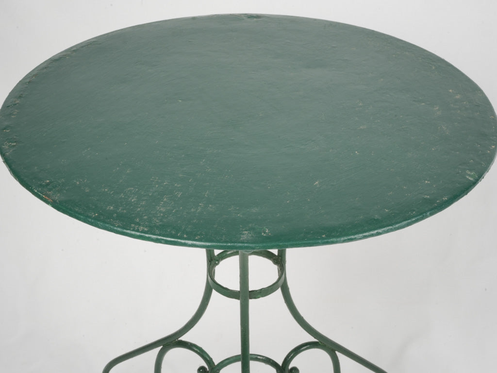 Charming green patina garden furniture