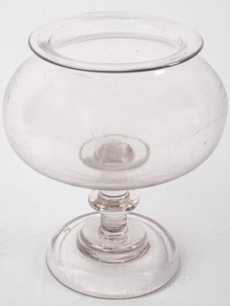 Antique French glass leech jar