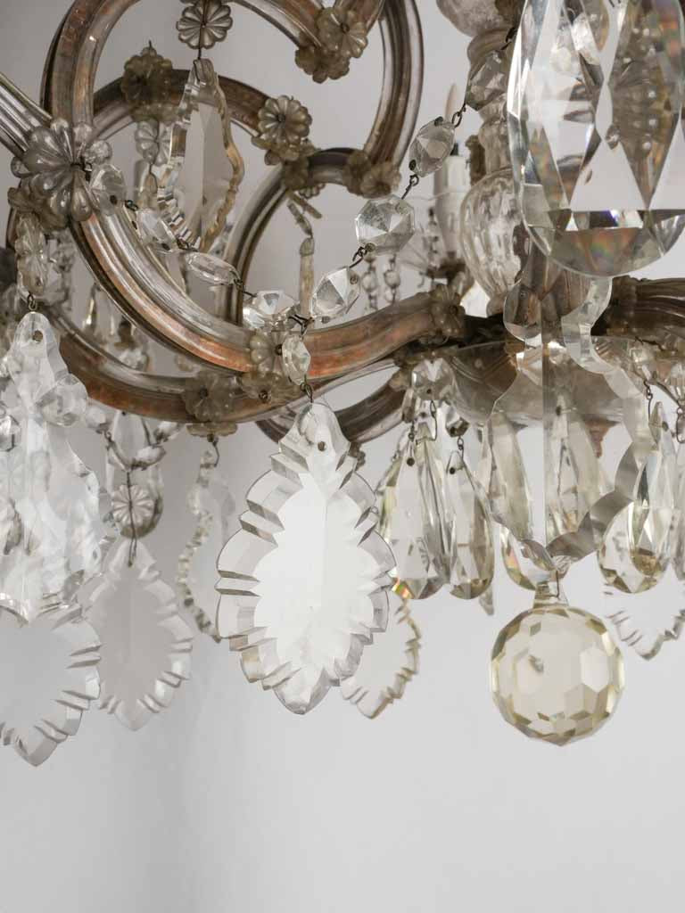 Classic French eight-light elegant chandelier