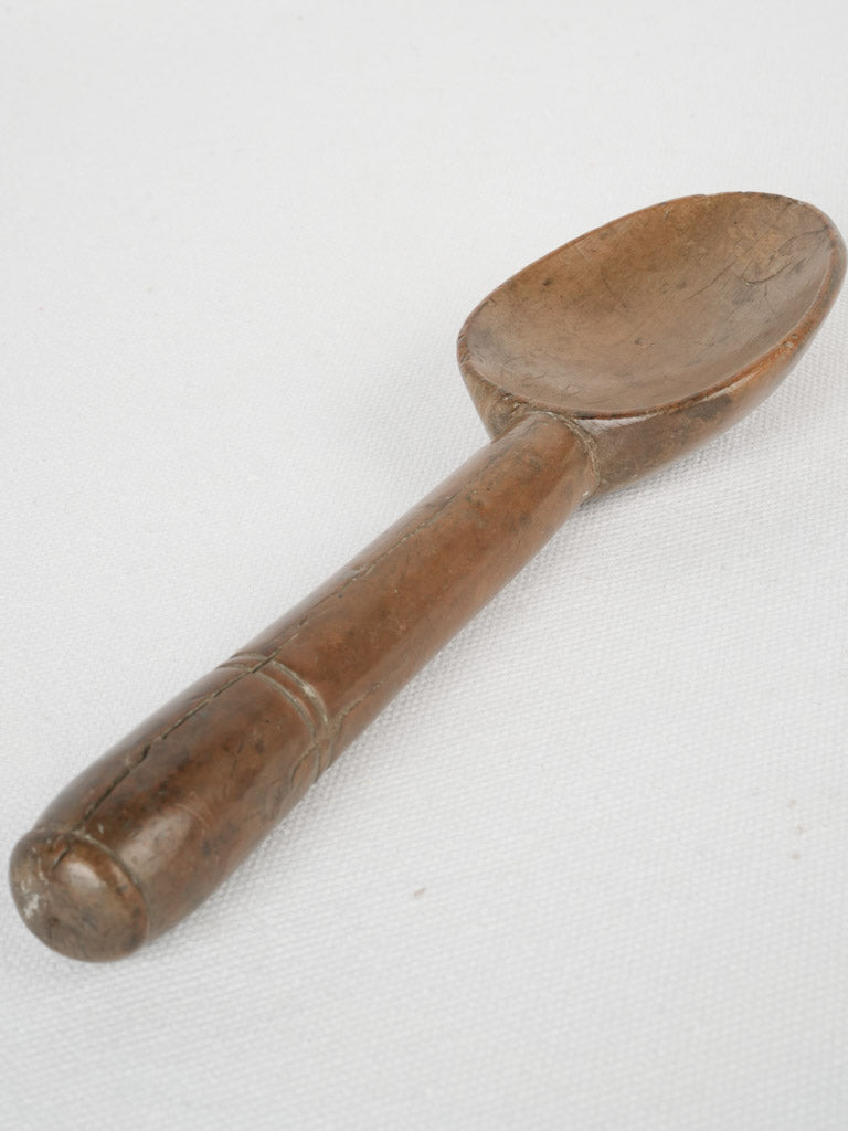 19th-century wooden Cream Ladle from Normandy
