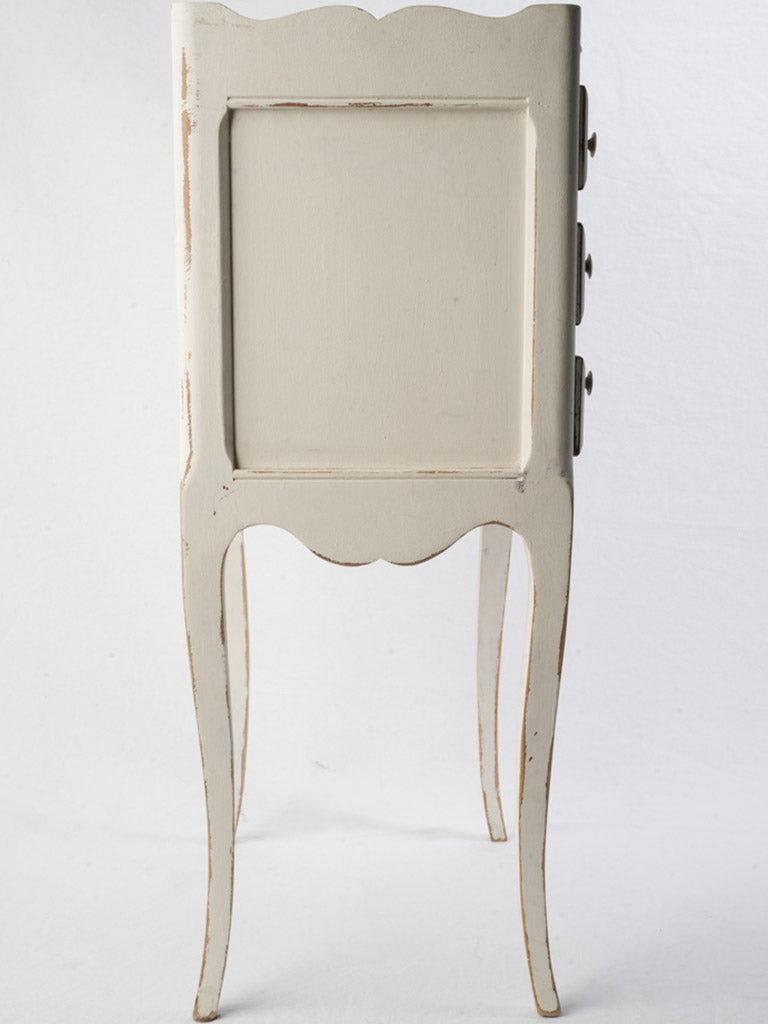 Delicately carved shell apron nightstand  