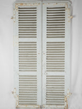 Vintage pale blue Directoire shutters