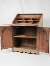 Antique country-style fold-close desk