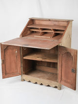 Charming light-painted rustic writing desk