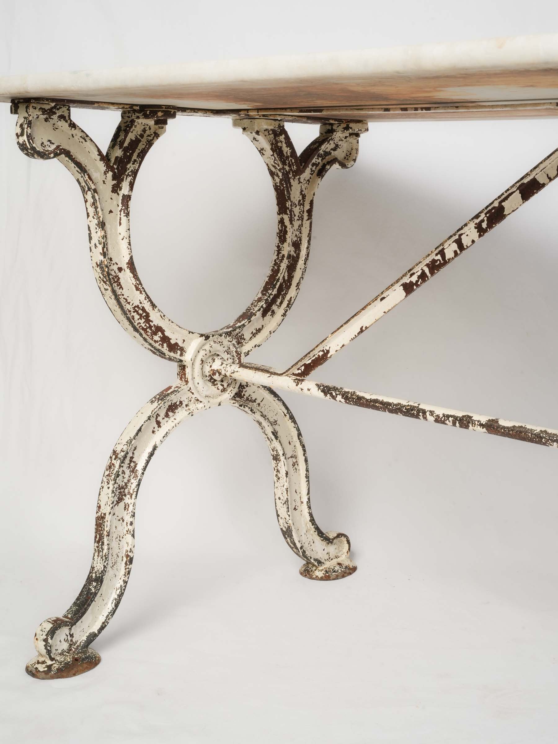 Vintage marble kitchen display table  