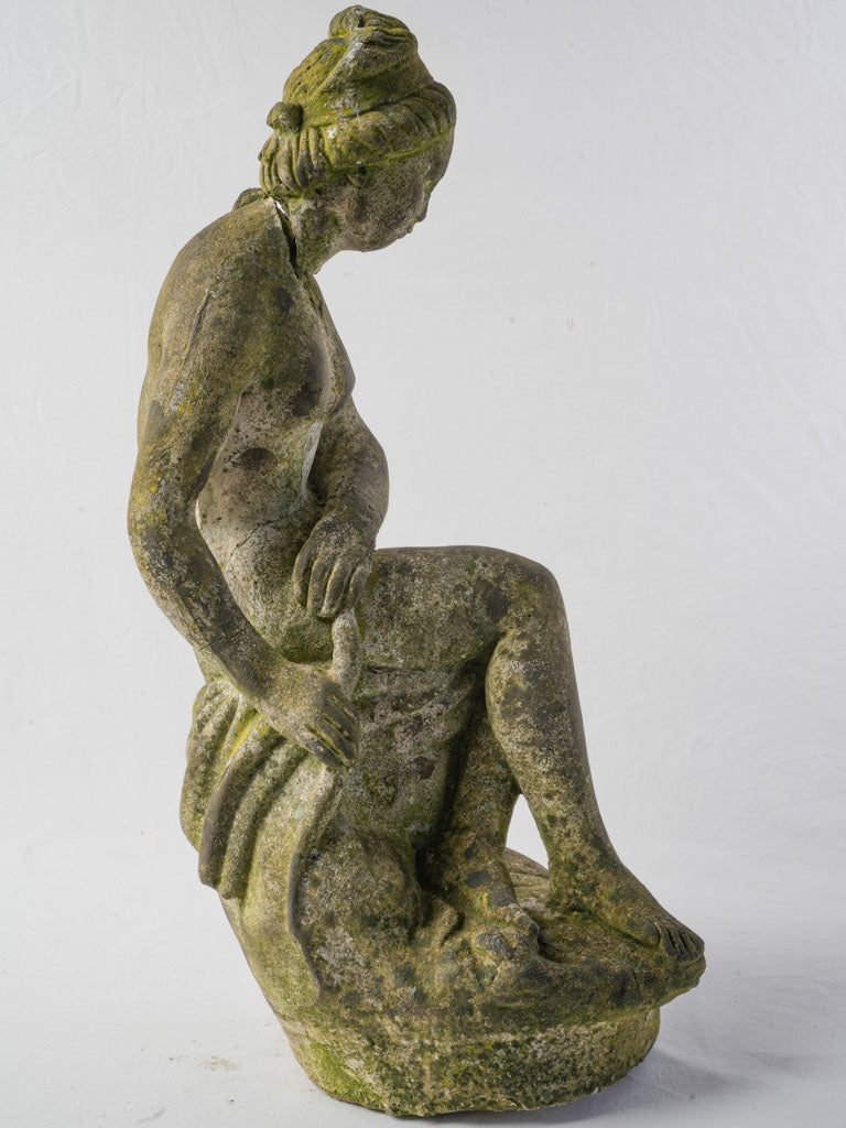 Classic serene woman sculpture