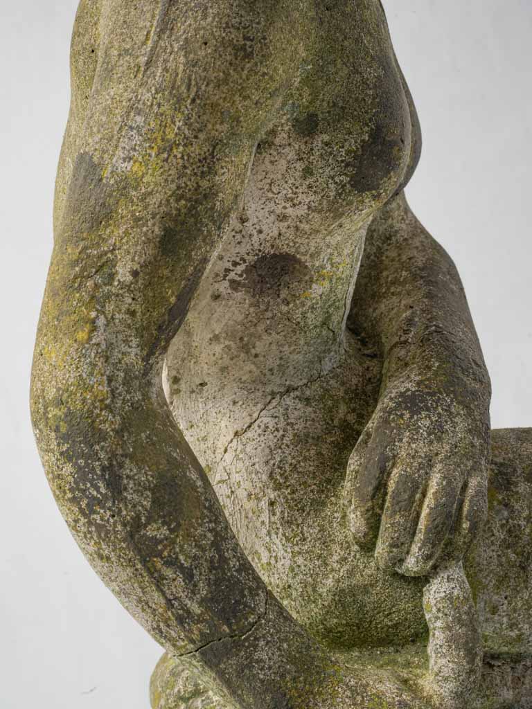 Captivating statue with aged allure