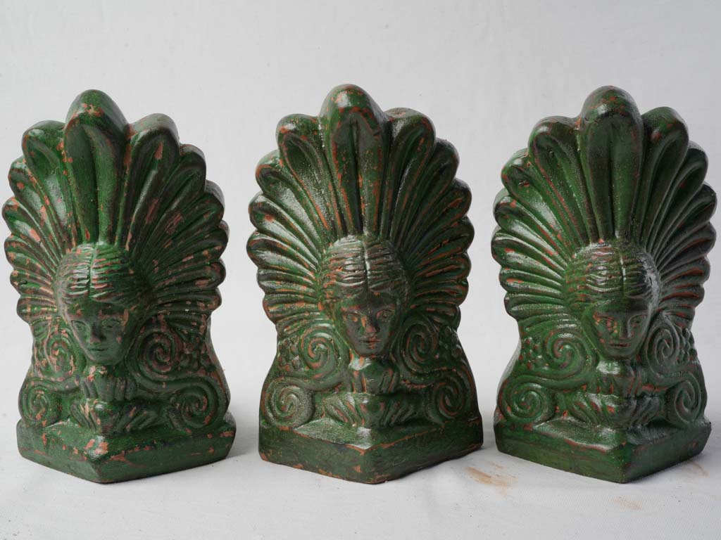 Art Deco roof decor fragments  