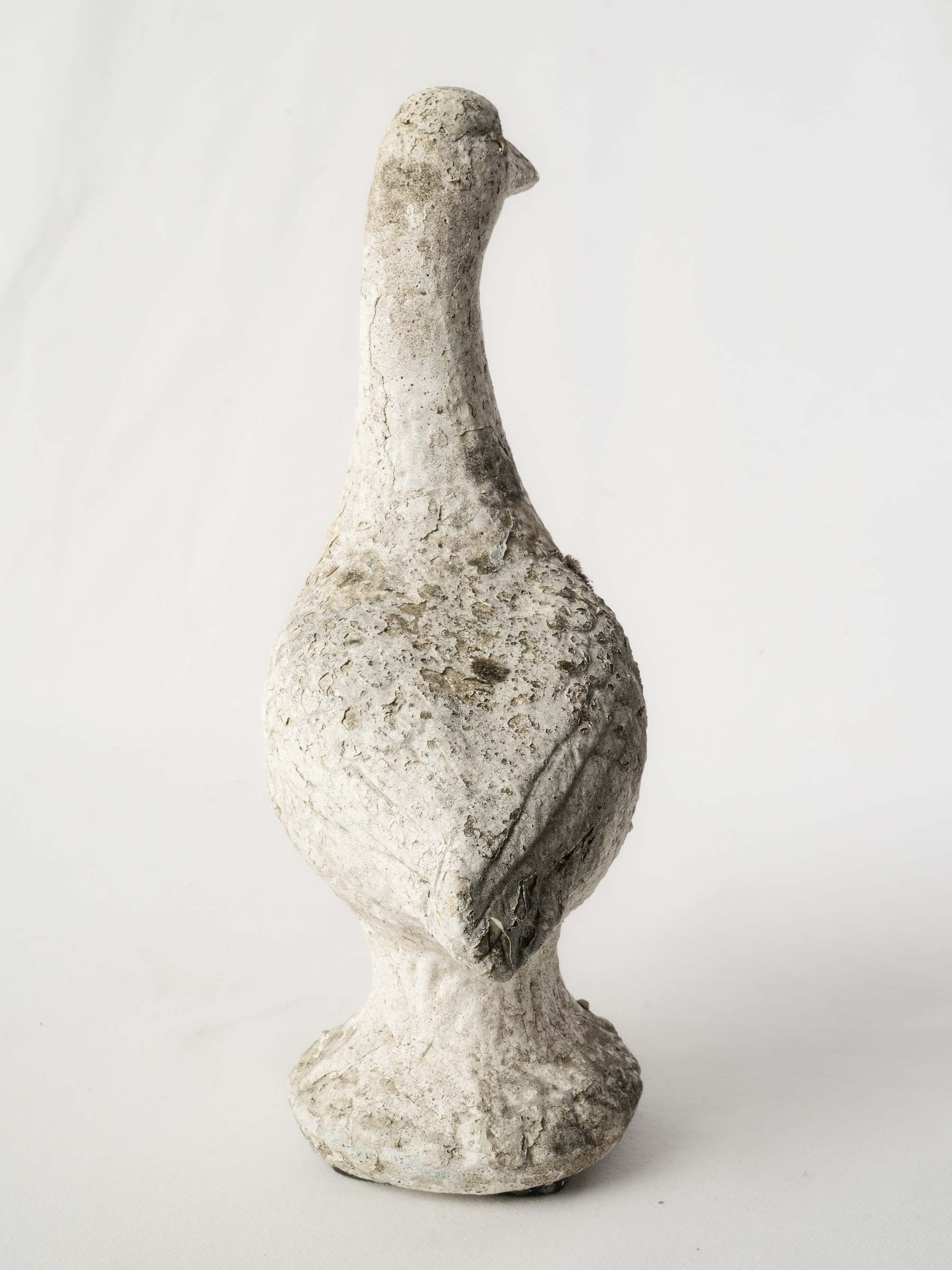 Mid-20th Century French Reconstituted Stone Garden Goose - 13¾"