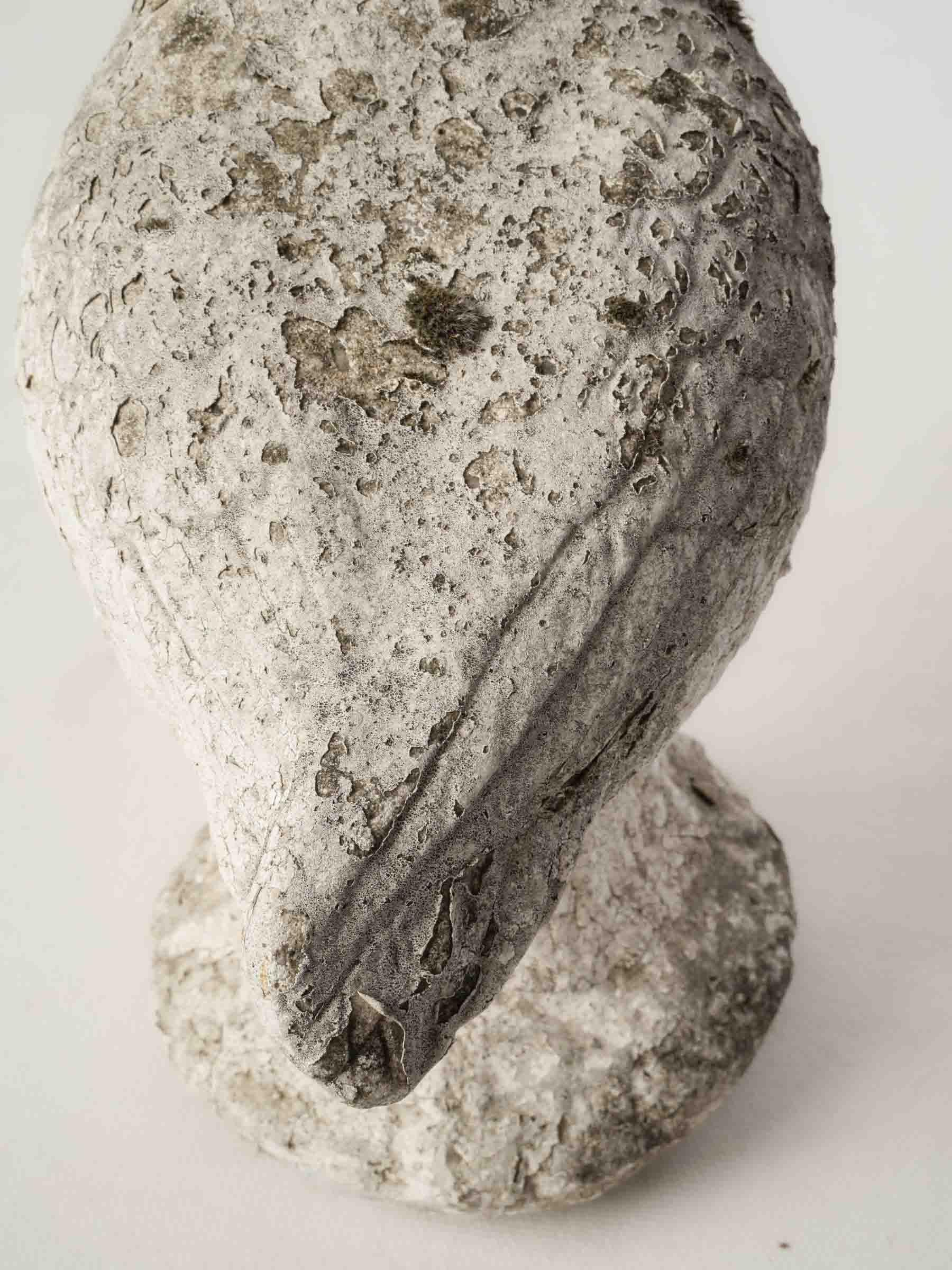 Mid-20th Century French Reconstituted Stone Garden Goose - 13¾"