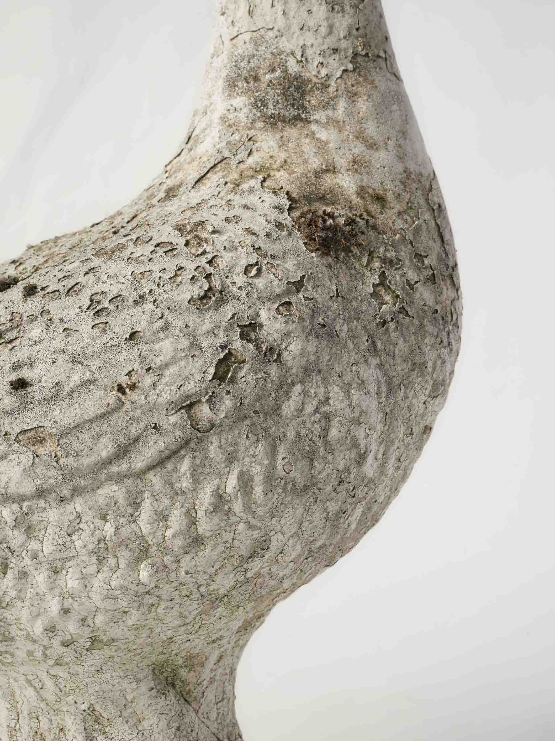 Mid-20th Century French Reconstituted Stone Garden Goose - 13¾"