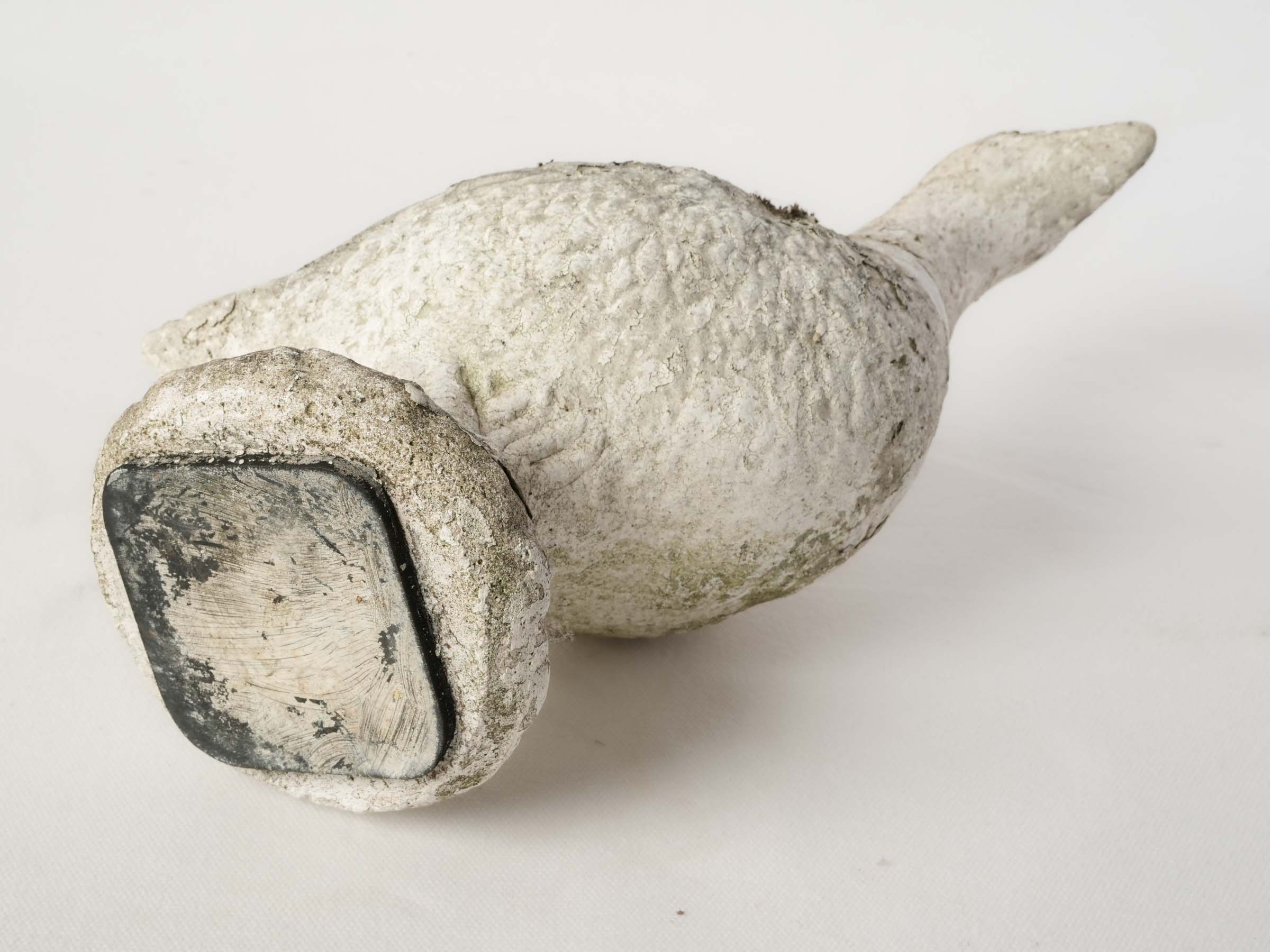 Mid-20th Century French Reconstituted Stone Garden Goose - 13¾"