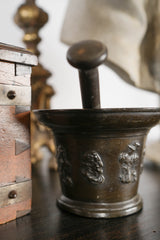 Cultural heritage bronze pestle artifact