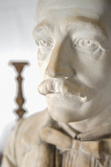 High-detail noble bust Massogna-signed