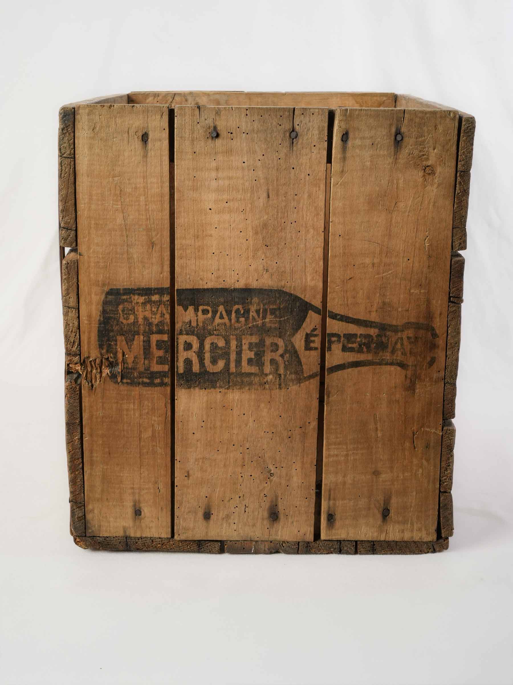 Large French Champagne Transport Crate, Early 20th Century - 17¼" x 19"