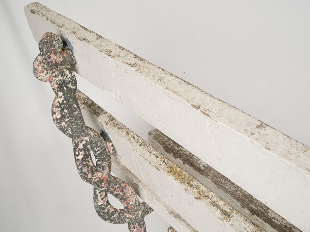 Weathered Vintage Cast Iron Bench