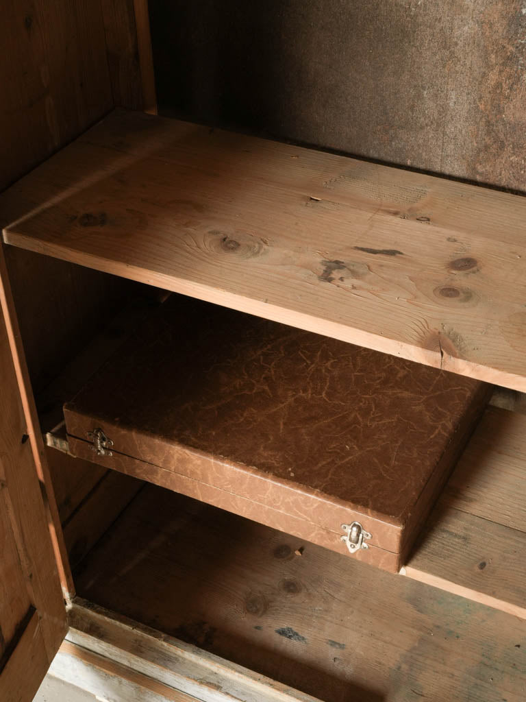 Early 20th Century French Painted Pine Workshop Cupboard - 70½" x 77½"