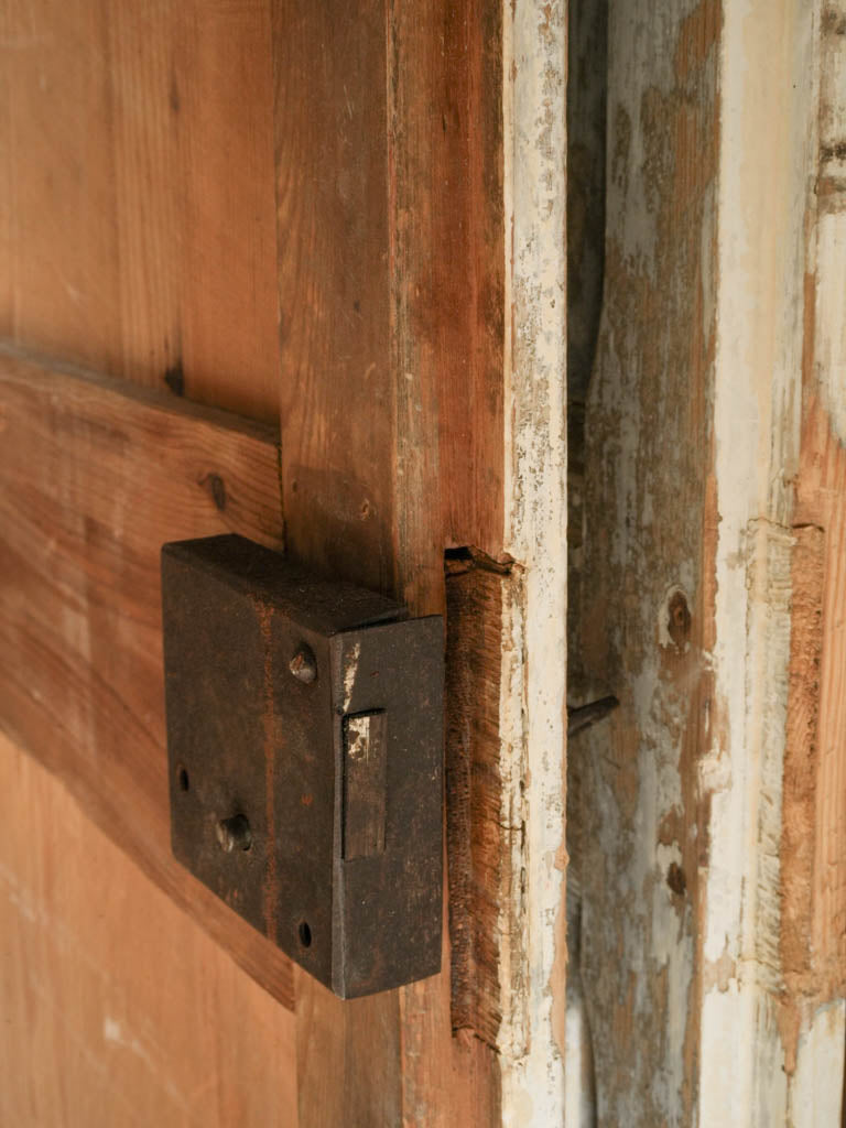 Early 20th Century French Painted Pine Workshop Cupboard - 70½" x 77½"