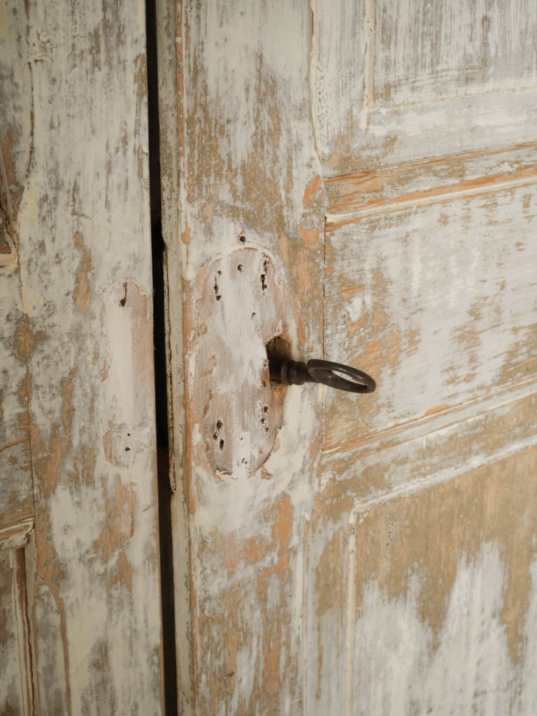 Early 20th Century French Painted Pine Workshop Cupboard - 70½" x 77½"