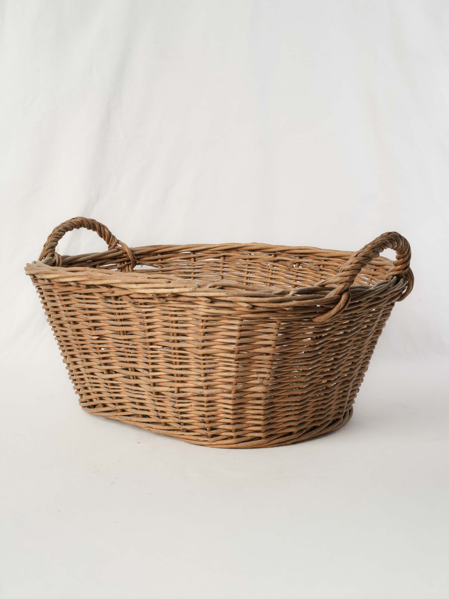 Vintage rustic wicker basket
