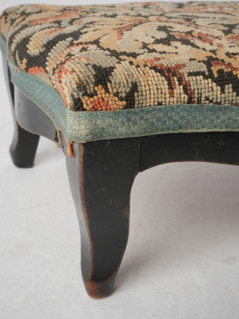 Charming aged decorative footstool