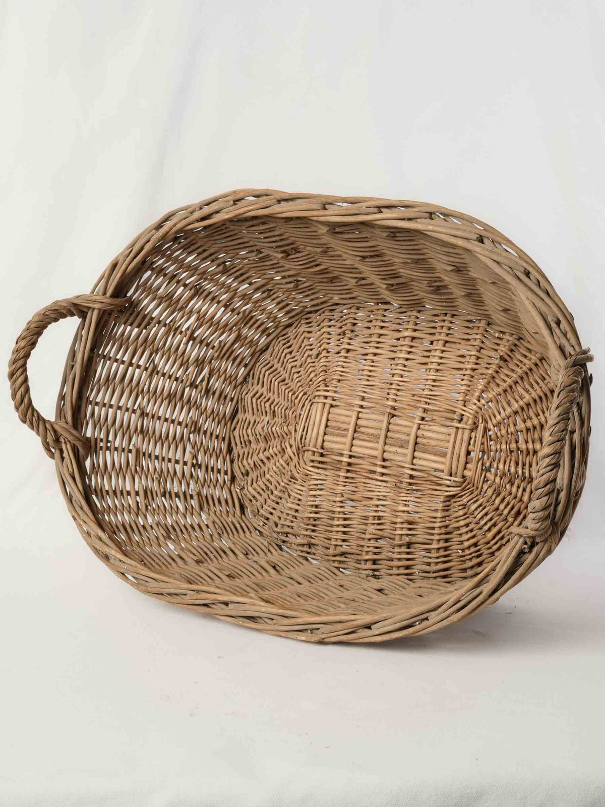 Oval rustic storage basket