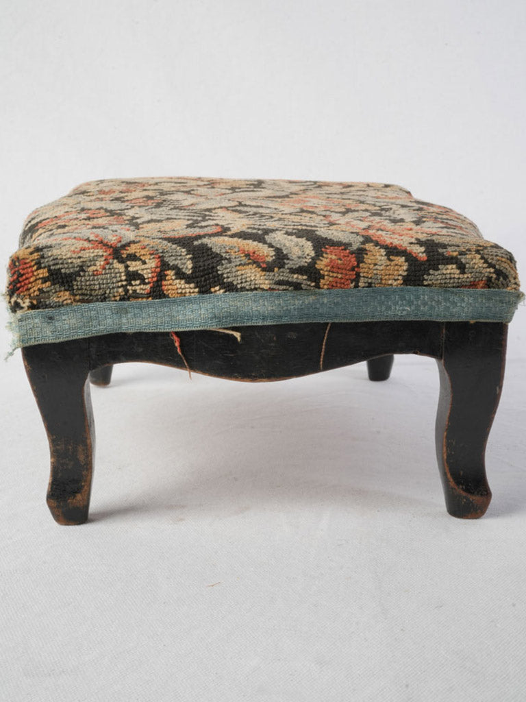 Classic ochre and terracotta footstool