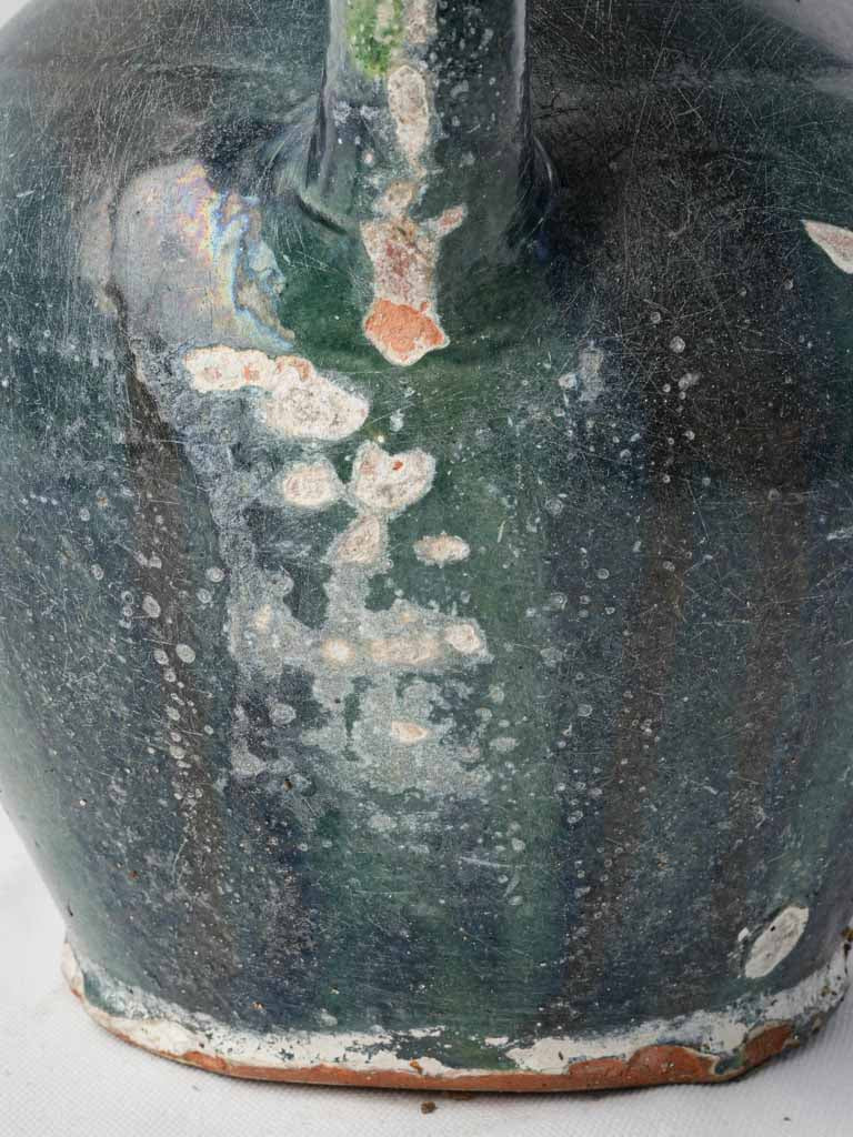 Late 19th-Century French Blue Glazed Terracotta Orjol - 12¼"