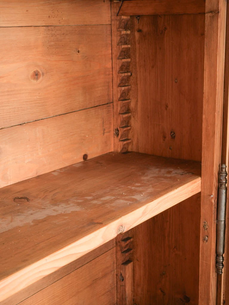 Antique Two-Part Glass-Paneled Bookcase