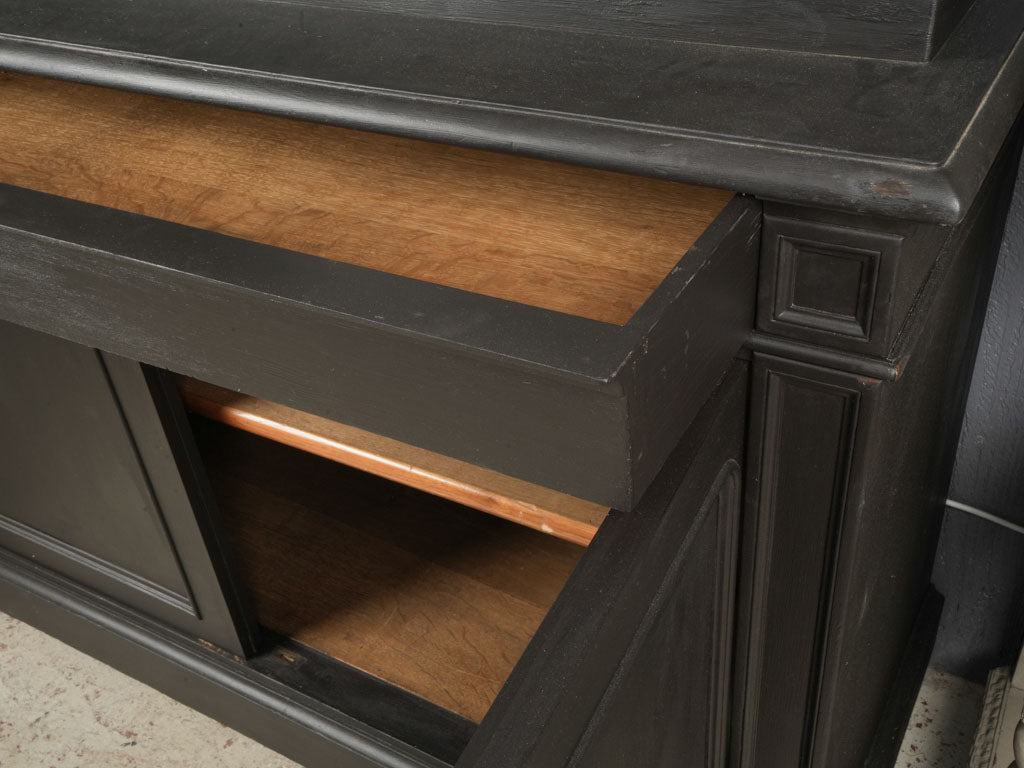 Timeless, practical glass-fronted cabinet