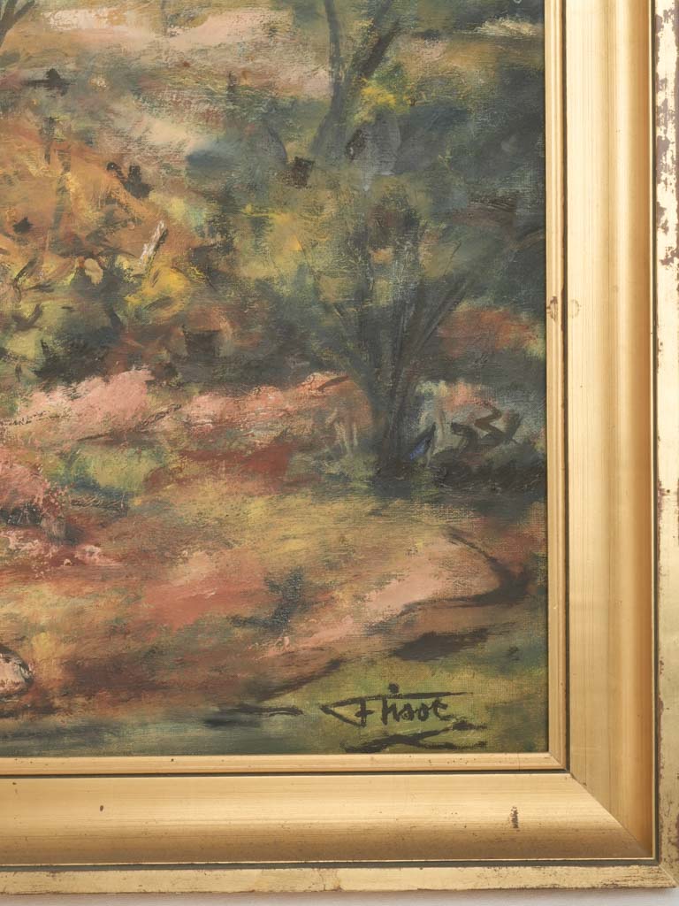 Elegant, large 20th-century Provençal artwork