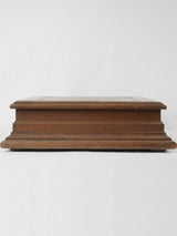 Aged wooden French boutique pedestal