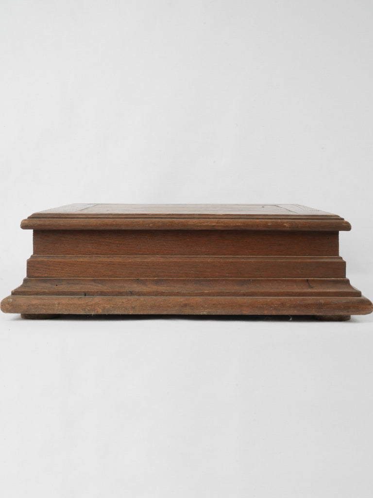 Aged wooden French boutique pedestal